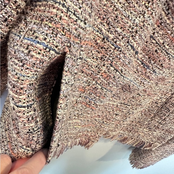 Tweed Jacket by Cupcakes and Cashmere- Multicolor Zipper Front‎
